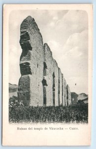 CUZCO Ruinas del templo de Viracocha PERU Postcard