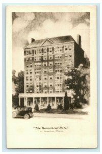 1936 The Homestead Hotel Evanston Illinois IL Posted Vintage Postcard 