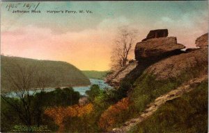 Postcard NATURE SCENE Harpers Ferry West Virginia WV AM2939