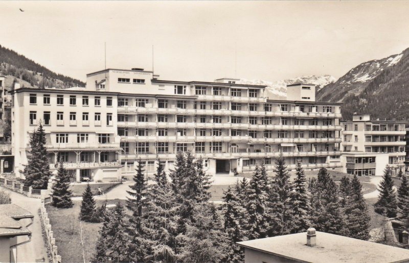 Switzerland Davos Sanatorium en Astmakliniek Eugenia Real Photo sk4201