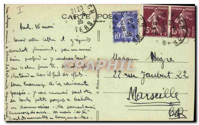 Old Postcard Metz Cathedral