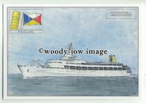 LN0175 - P&O Liner - Canberra , built 1961 - postcard