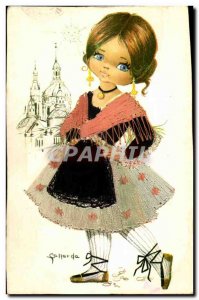 Postcard Old Callarda Costume Folklore Spain