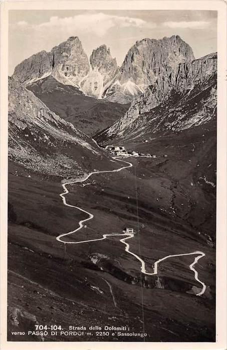 9978  Italy   Passo de Pordoi   Aerial view Strada delle Dolomiti,