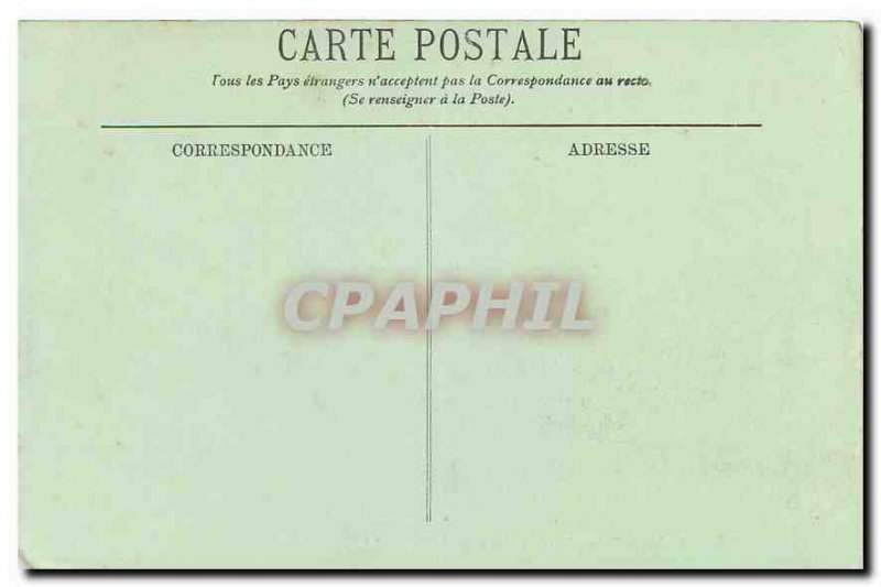 Old Postcard Paris Arc de Triomphe and the Champs Elyses