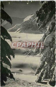 Old Postcard Le Mont Dore P D Landscape of snow on Sancy