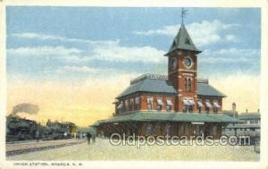 Union Station, Nashua, NH, New Hampshire, USA Train Railroad Station Depot Un...