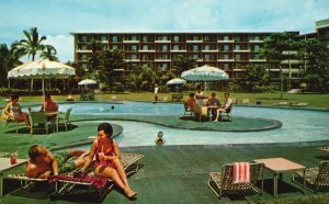 Kaanapali Beach Whale Shaped Swimming Pool Facility Lahaina Maui Hawaii Postcard