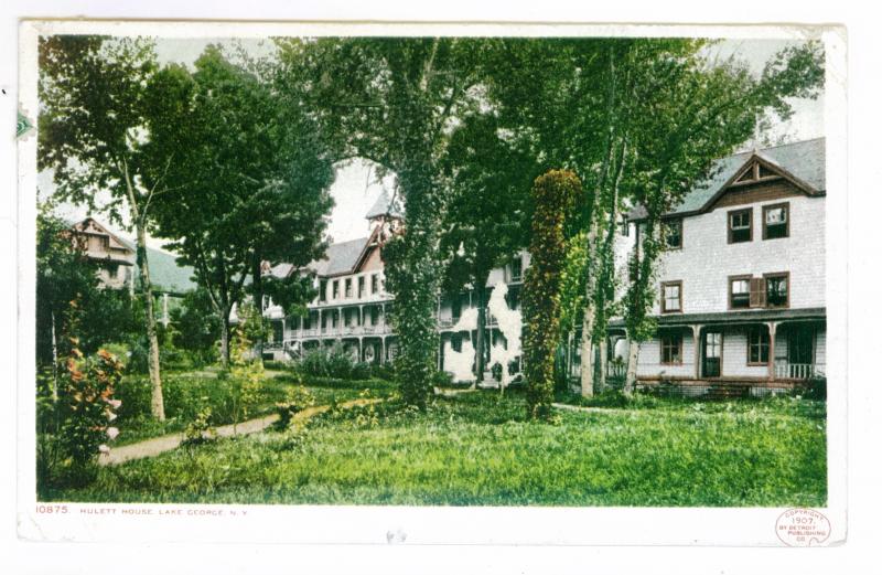 Sabbathday Point to Raquette Lake, New York 1907 PC, Hulett House, Lake George