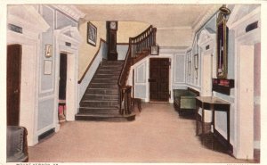Vintage Postcard 1920's View of Mansion Main Hall Mt. Vernon Virginia VA