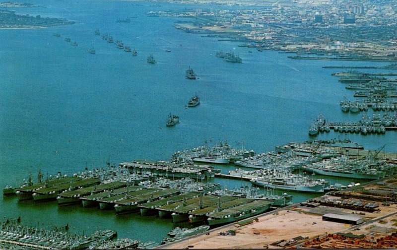 California San Diego Bay U S Navy Mothball Fleet