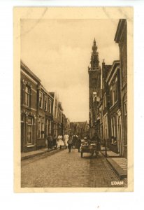 Netherlands - Edam. Vintage Street Scene & Vendor