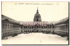 Old Postcard Paris Hotel des Invalides Court of Honor