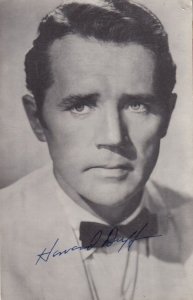 Howard Duff Vintage Printed But Hand Signed Effect Antique Photo