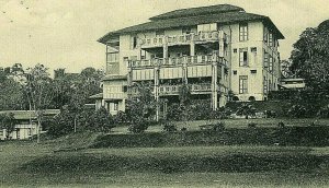 Postcard Antique View of Oldham Hall,Boarding House for Boys, Singapore.   R1