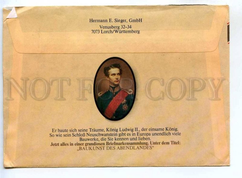 273073 GERMANY WEST BERLIN 1987 year Hermann Sieger COVER