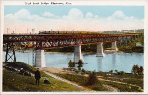 High Level Bridge Edmonton Alberta AB Train Railway Unused Postcard E81