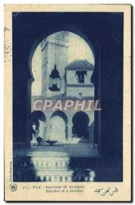 Postcard Old Fez Interior Of Mosque