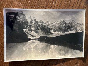 RPPC-EARLY Antique REAL PHOTO Postcard Lake Moraine