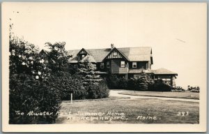 KENNEBUNKPORT ME ATWATER KENT SUMMER HOME ANTIQUE REAL PHOTO POSTCARD RPPC