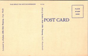 Postcard BUSY PERSON'S CORRESPONDENCE CARD, Linen c1940's, Unposted