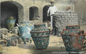 Postcard 1940s Tonala Mexico Native Potters occupation 24-5939