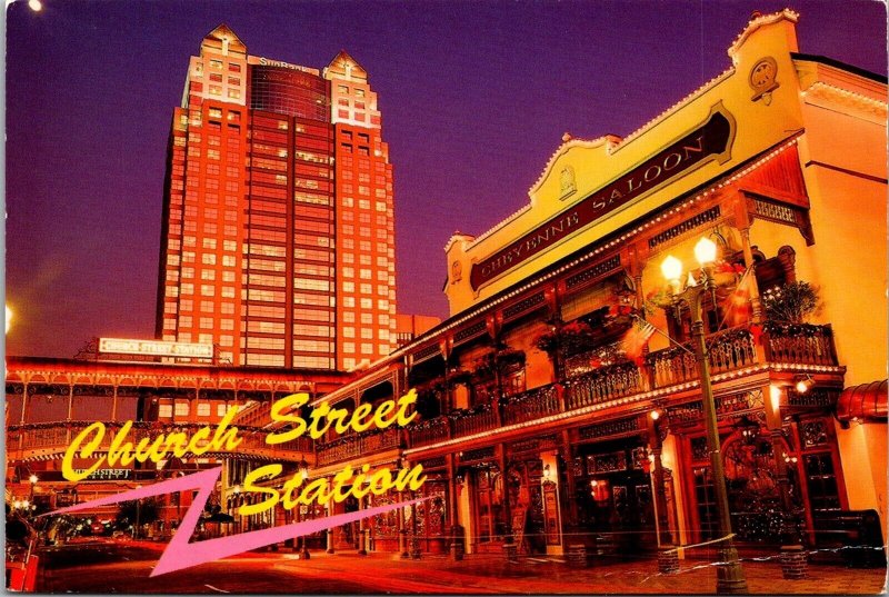 Church Street Station Cheyenne Saloon Orlando FL Postcard S67