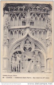 France Lisieux Cathedrale Saint-Pierre Bas-relief du XV siecle