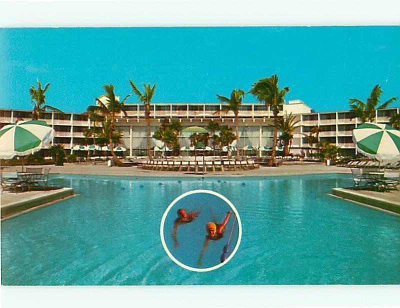 Holiday Inn Hotel Grand Bahamas Island British Baggage Inspectio Postcard # 8154