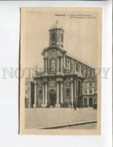 3173382 BELGIUM CHARLEROI St-Christopher's Church Vintage PC