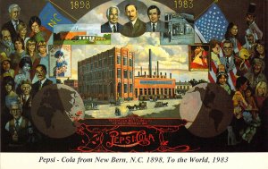 Pepsi-Cola from New Bern, NC 1898 To the World, 1983 Old Postcard