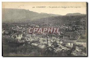 CPA Chambery vue générale et la Montagne du Chat 