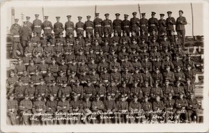 Canadian Engineers Instructional Staff Canada Soldiers Seaford 1918 Postcard E82