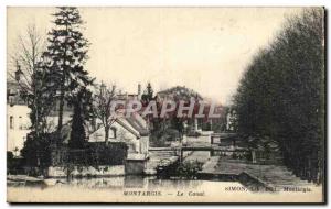 Old Postcard Montargis Canal