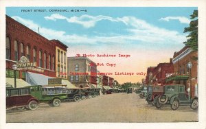 MI, Dowagiac, Michigan, Front Street, Business Section, Kropp No 24859