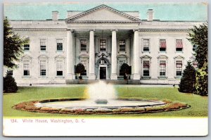 Vtg Washington DC White House 1900s View Old Undivided Back Unused Postcard