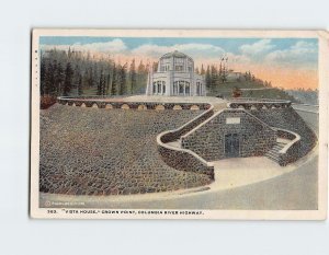 Postcard Vista House Crown Point Columbia River Highway Corbett Oregon USA