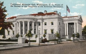 Vintage Postcard 1910's Continental Memorial American Revolution Washington DC