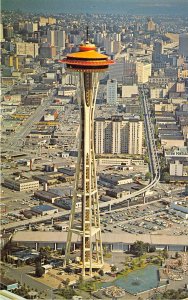 Seattle Washington 1960s Postcard The Space Needle 