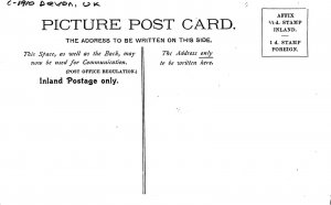 Postcard UK Devon C-1910 Torquay Rock Wall #628 23-132