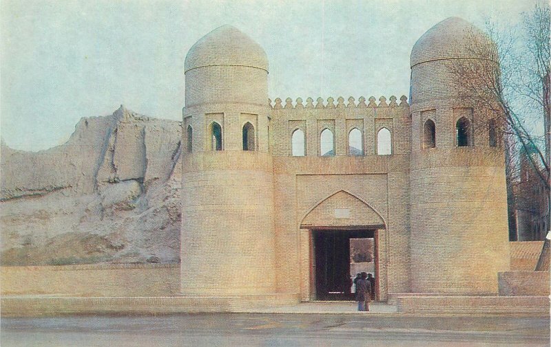 Post card Uzbekistan Khiva Ichan-kala Western gates