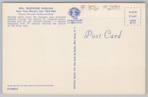 Theme Park & Expo~New York World Fair~Bell Telephone Pavilion~Vintage Postcard 