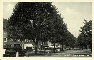 belgium, AUBEL, Place Albert Ier, Truck Brasserie Piedbœuf (1971) Postcard