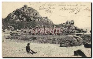 Roscoff Old Postcard Rocks Roch Illerick