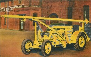 Postcard Clarendon Pennsylvania Gas Well Servicing Machine Mercury 1940s 11741