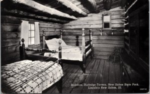 Bedroom Rutledge Tavern New Salem State Park Illinois Postcard