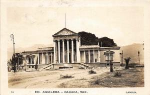 F61/ Foreign RPPC Postcard Mexico 1934 Oaxaca Ed. Aquilera Building