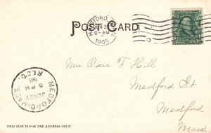 Vintage Postcard 1905 Capitol & Soldiers Arch. Memorial Park Hartford Conn. CT