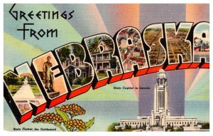 Greetings from Nebraska   LARGE LETTER