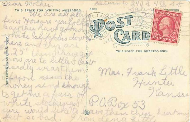 Union Station in Salina Kansas KS 1919? White Border